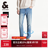 杰克·琼斯（JACK&JONES）男装秋冬季牛仔裤男弹力修身裤子男百搭男裤休闲男士牛仔裤四季款 牛仔蓝 第一批 30 170 W30/L30