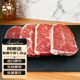 春禾秋牧 阿根廷原切草饲板腱牛排1.3kg/7-13片 牛肉生鲜冷冻 低脂健身
