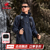 猛犸象（MAMMUT）【抓绒款】Clion 红标男女款户外防风保暖休闲夹克外套刺绣标软壳 黑色【红标】 S