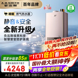 史密斯（A.O.SMITH）16升精钢燃气热水器 国家补贴 1级静音认证 安全守护 JSQ31-EDQ6 新品