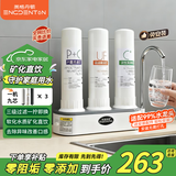 英格丹顿净水器台上式免安装直饮机水龙头去水垢过滤器家用租房厨房净水机自来水净化器陶瓷超滤活性炭滤芯 白色可拆洗式滤芯【高配九芯】不耗电无废水安装便捷