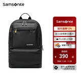 Samsonite新秀丽双肩背包男时尚多功能电脑包韩版休闲书包商务通勤包36B 黑色36b*09003