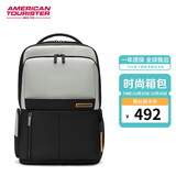 美旅箱包电脑包明星同款时尚双肩包高颜值通勤双肩背包NE2 灰白色