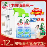 水卫士浴室清洁剂 玻璃清洁剂瓷砖浴缸水龙头花洒除水垢清洁剂除水卫仕 浴室清洁剂500g*2瓶