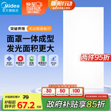 美的（Midea）LED集成吊顶扣板超薄全发光厨卫灯平板灯厨房嵌入吸顶灯300*600