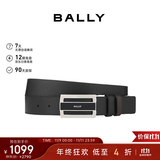 BALLY【秋季焕新】FABAZIA男士搭扣双面腰带3.5/110黑色/棕色 6181991