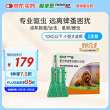 福来恩（FRONTLINE）狗狗进口驱虫药 小型犬去跳蚤蜱虫滴剂 0.67ml*3支装