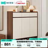 林氏家居带抽屉入户门口鞋柜玄关柜一体收纳靠墙鞋架家用餐边储物OV4N