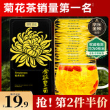 贡苑菊花茶30大朵安徽黄山金丝皇菊特级一杯一朵独立包装熬夜去火胎菊