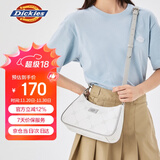 Dickies斜挎包女腋下包可拆肩带DK简约单肩包满印老花高级感手拎包 灰色