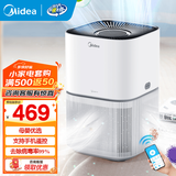 美的（Midea） 空气净化器除甲醛家用新风机净离子除菌全屋换气除雾霾烟味灰尘智能数显美居互联消毒机 KJ200G-Z1