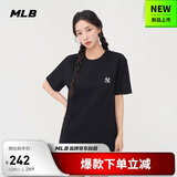 MLB短袖T恤男女时尚秋季休闲经典纯色圆领25新款3ATSB0153-50BKS-XXL