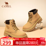 骆驼（CAMEL）【远行】女鞋工装靴英伦短靴大黄靴马丁靴女 L23W076044 土黄 39
