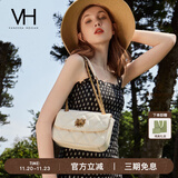 VANESSA HOGAN VH女包茵然软包系列复古太阳神斜挎包菱格链条腋下包小众单肩包