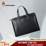 暇步士（Hush Puppies） 公文包男士头层牛皮薄款手提电脑包商务大容量时尚生日送男友