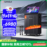 山水（SANSUI）演唱家PE182  三年K歌会员版  户外k歌专用智能音响广场舞大功率点歌机带显示屏电木吉他乐器音箱