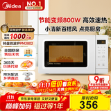 美的（Midea）变频小清新微波炉 液晶屏幕 磨砂面板 小型20L家用 匠心工艺（PM2002）