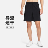 耐克（NIKE）男运动短裤 夏季梭织短裤休闲裤 跑步速干 DV9331-010 黑 L