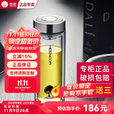 希诺双层玻璃杯商场专柜款过滤泡茶杯男士水杯高档防烫水晶定制礼品杯 6702-345ml-带滤网-专柜小树款