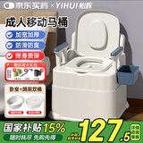 怡辉（YIHUI）移动马桶老年人坐便器家用结实成人便携式孕妇卧室用蹲便改坐便椅