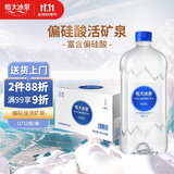 恒大冰泉长白山天然偏硅酸矿泉水 1L*12【热门商品】