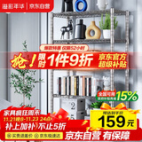 溢彩年华 厨房置物架落地仓储货架家用阳台铁艺储物架收纳架子五层2801SR