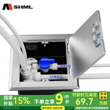 MSHML地插座隐藏式不锈钢防溅水120型通用强电插座电话网络地面插座 净水器地插