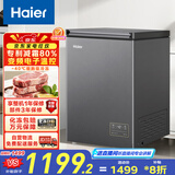 海尔（Haier）100升-40℃小冰柜家用商用 冷藏柜冷冻柜两用冰柜京东自营小型冰箱小型冷柜BC/BD-100GHEPSD9D