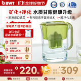 倍世（BWT） 甜镁 净水壶滤水净水器家用 欧洲进口滤芯去水垢增强55% 益家系列大容量过滤器 【镁离子滤芯】1壶6芯 绿色