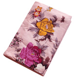 妙麦乐棉斜纹老式床单加厚国民被单上海传统床单 单双人棉单件印花 桔色 195x220cm/1.5米床