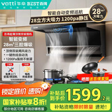 百得（BEST）华帝出品顶侧双吸油烟机变频28m³大吸力抽油烟机智能巡航挥手感应自清洗E720【国家补贴20%】