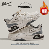 回力（Warrior）官方男鞋冬季加绒板鞋男运动鞋男士厚底百搭休闲鞋子男款