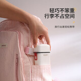 JAJALIN旅行香皂盒外出差旅游带盖小盒子便携迷你双层沥水香皂收纳盒白色