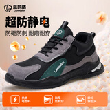 蓝鸥盾劳保鞋男士防静电耐磨防砸防刺穿钢包头安全工作工地鞋DL2095A 42