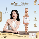 古尊（GOLGEN）女生手表复古小方表小天鹅女方形石英表生日礼物送女友19035