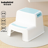 世纪宝贝（babyhood）儿童脚踏凳 宝宝双层垫脚凳 洗澡凳马桶凳 阶梯多用洗漱凳 511绿