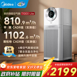 美的（Midea）森林家空气净化器深度分解除甲醛除菌除雾霾异味吸烟宠物净化器过敏源新风机 静音家用大空间 【星澈空气舱】KJ1000G-T1000 Lite