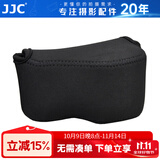 JJC 相机内胆包 收纳保护套 适用于索尼A6600 A6100 A6000 A5100 A6300 A6400 ZV-E10 RX1RII微单配件 OC-S1BK小号 黑色