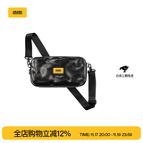 CRASH BAGGAGE意大利小众设计硬壳小方包单肩包斜挎包男女包包2023新款ins同款 BLACK（大号）