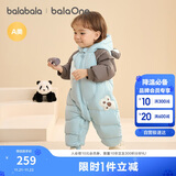 巴拉巴拉童装婴儿羽绒服宝宝连体衣新生儿2025冬加厚哈衣爬服208425120204