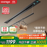 卡瑞琪（COURAGE）线性风暖浴霸隐藏嵌入式升降电动晾衣架集成吊顶凉霸凉衣H20pro