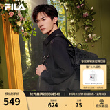FILA斐乐男士背包易烊千玺同款2025夏季翻盖双肩包抗菌书包电脑包 满印一-ZA XS