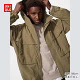 优衣库男装女装防风连帽外套/夹克户外休闲25秋冬新款478231 34 驼色 L