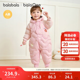 巴拉巴拉童装婴儿羽绒服宝宝连体衣新生儿2025冬加厚哈衣爬服208425120204