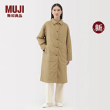 无印良品（MUJI） 女式 蓬松棉服立领大衣 外套女款冬装25年秋冬新品女装棉衣衣服 米色 M (160/84A)