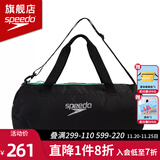 速比涛（Speedo） 健身游泳包男女士大容量手提包防水收纳包单肩游泳用品干湿分离 黑色/荧光绿【35L大容量】