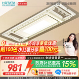 好太太（Hotata） 电动晾衣架智能自动升降晒被阳台晾衣架室外衣服架伸缩晾衣杆 D-3082T：超薄大屏+语音+奶油风