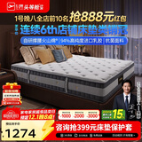 芝华仕（CHEERS）乳胶床垫独立弹簧软硬席梦思经典款明星垫D026升级1.8m[京仓闪发]