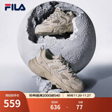 FILA斐乐女鞋跑步鞋火星二代复古老爹鞋运动鞋休闲慢跑鞋MARS Ⅱ 驼丝锦-DO-F12W131116F 38