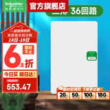 施耐德配电箱 天朗系列暗装家用电箱  空开强电箱 暗装白色门 镜瓷白 三排 36回路